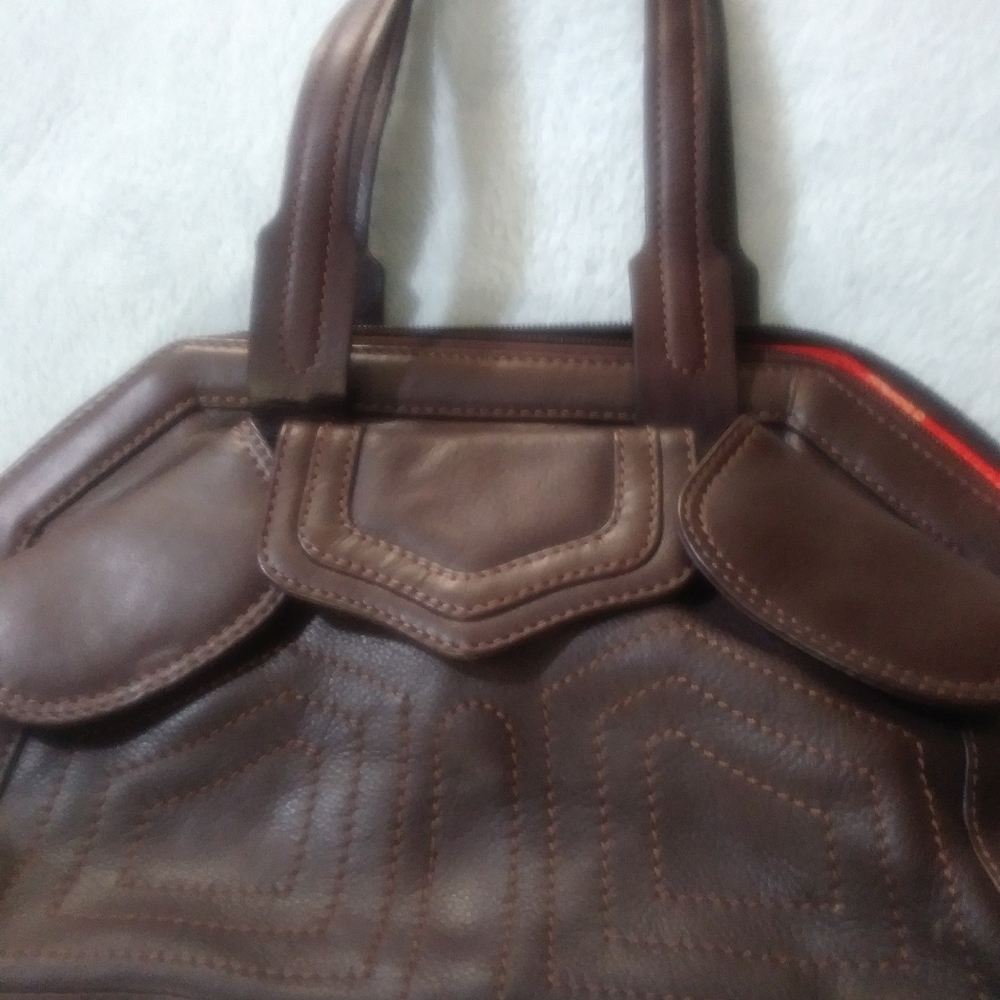 Michael Rome Italian Leather Handbag - Picture 5 of 15